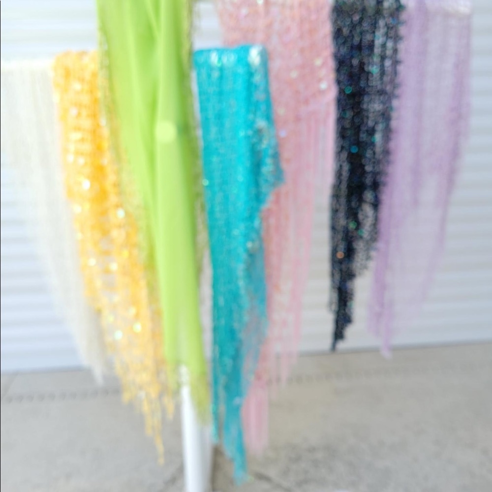 Sparkle Knitted Scarves in Various colors, for hips, shoulders, neck - Picture 3 of 5
